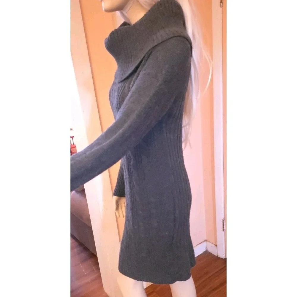 Womens Y2k Sweater Dress‎ Jrs Large Whimsigoth Fairycore Fairy Grunge Cowl Neck